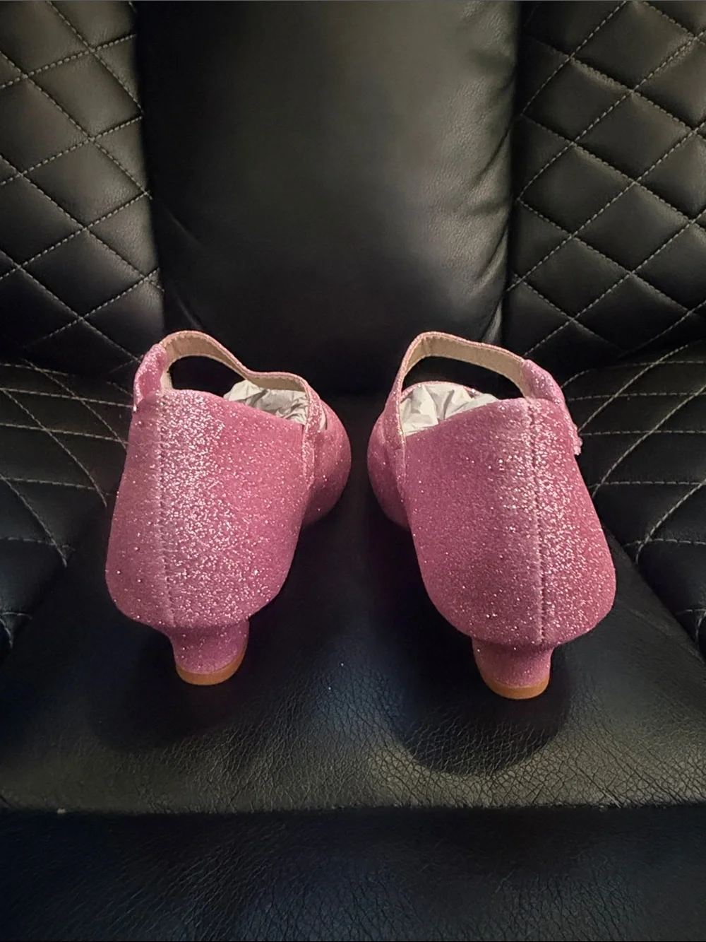 Sparkle Pink Mary Jane Dress Shoes for Girls